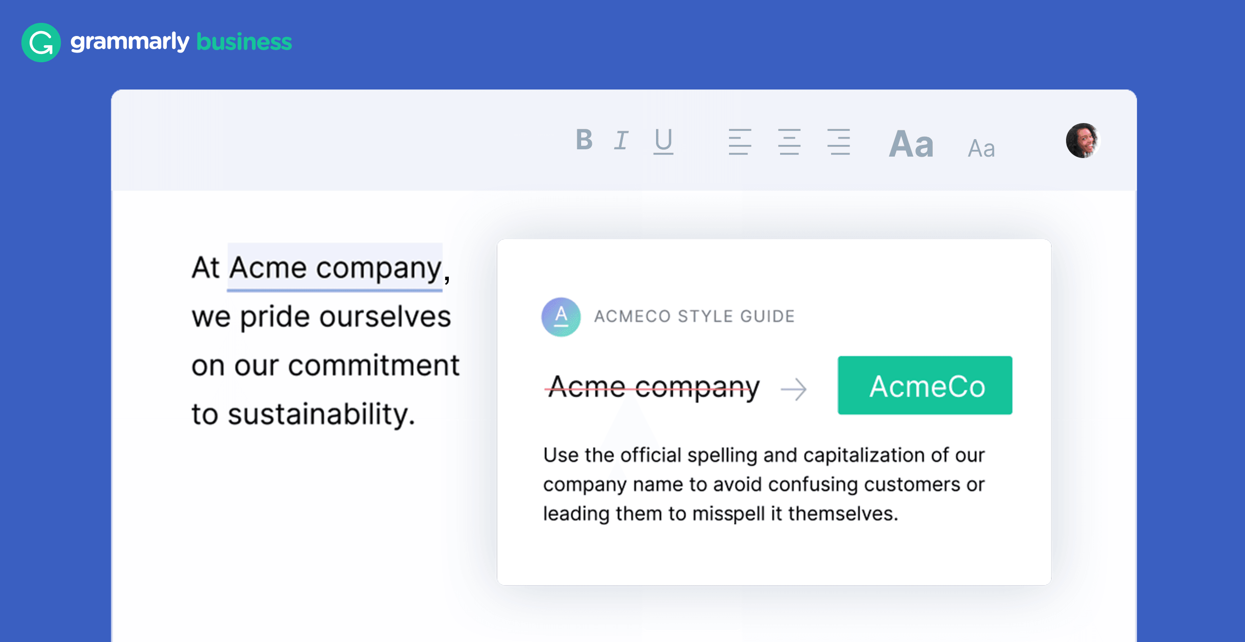 blog image: AI tools for business - grammarly